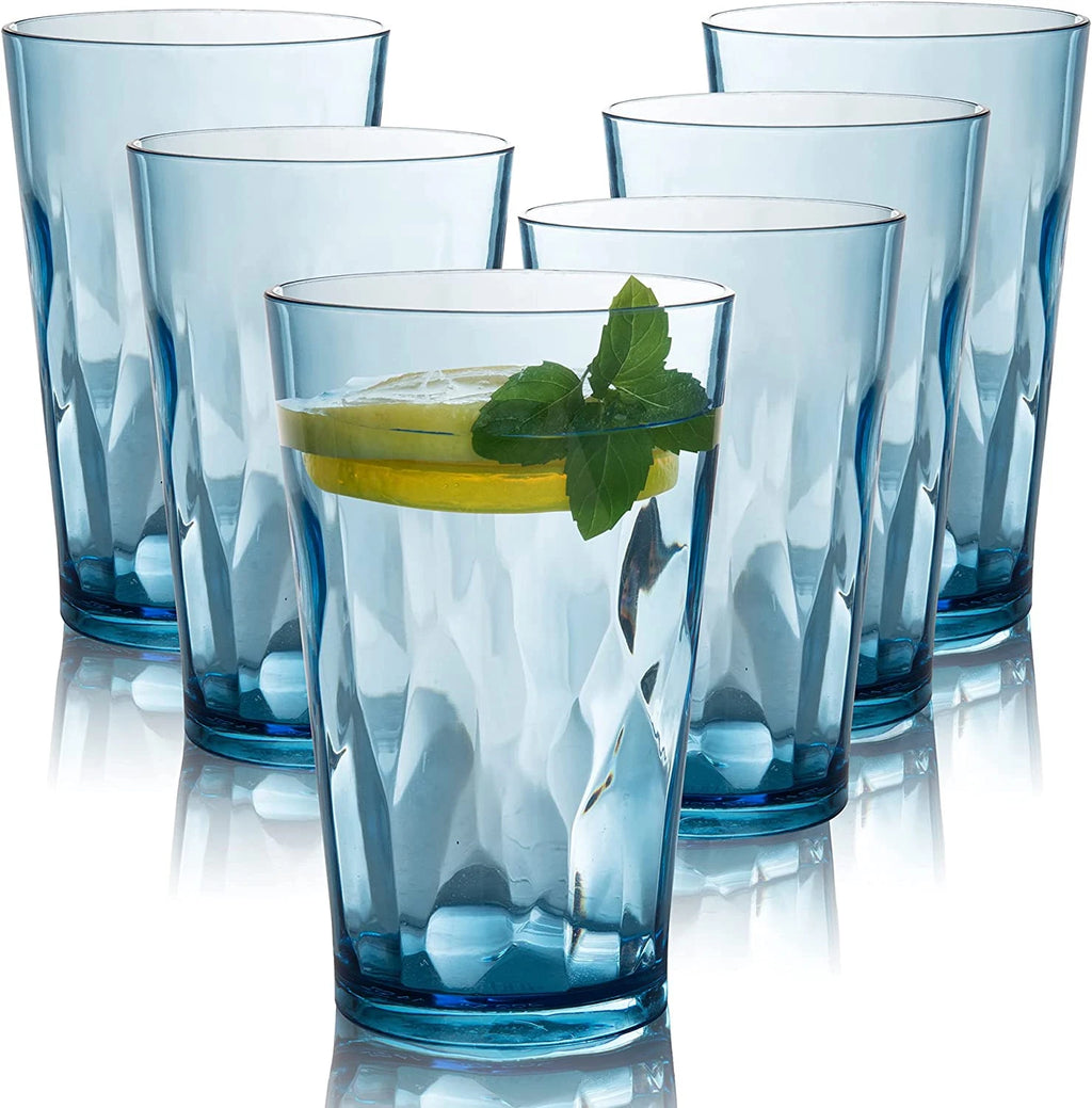 unbreakable Plastic Drinking Glasses [Set of 6] Shatterproof (16 Ounces) | eBay