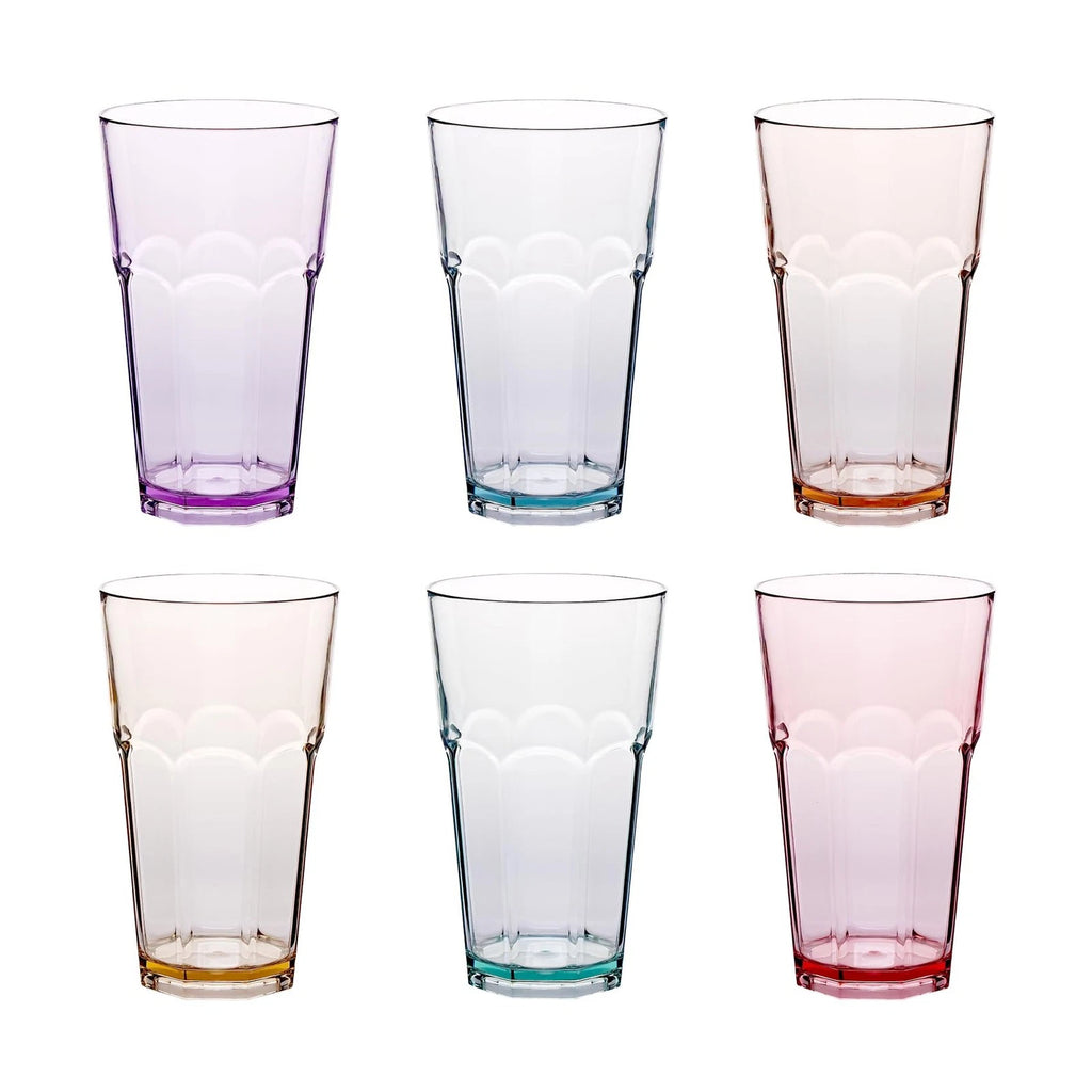 Unbreakable Tritian Premium Drinking Glasses Set of 6, 21oz Premium PlasticTu... | eBay