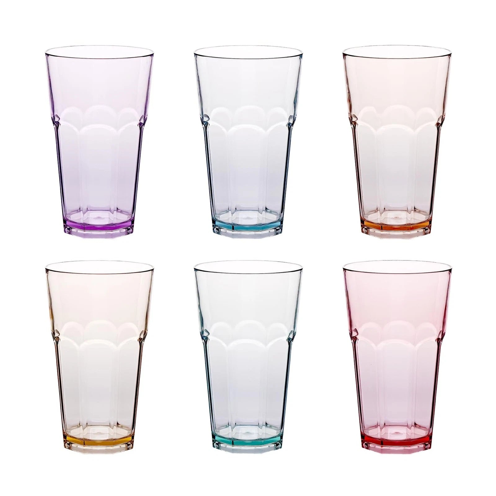 Unbreakable Tritian Premium Drinking Glasses Set of 6, 21oz Premium PlasticTu... | eBay