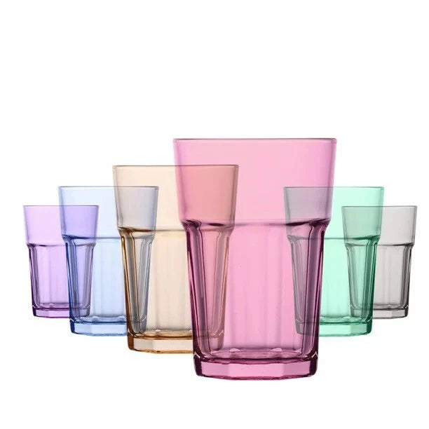 Lav Aras Beverage Glasses Set of 6, Drinking Glasses, 12.25 oz | eBay