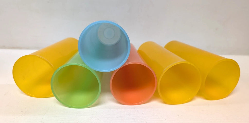 Vintage Tupperware #5107D Pastel 16 oz/470mL Tumblers Drinking Glasses Set of 6 | eBay