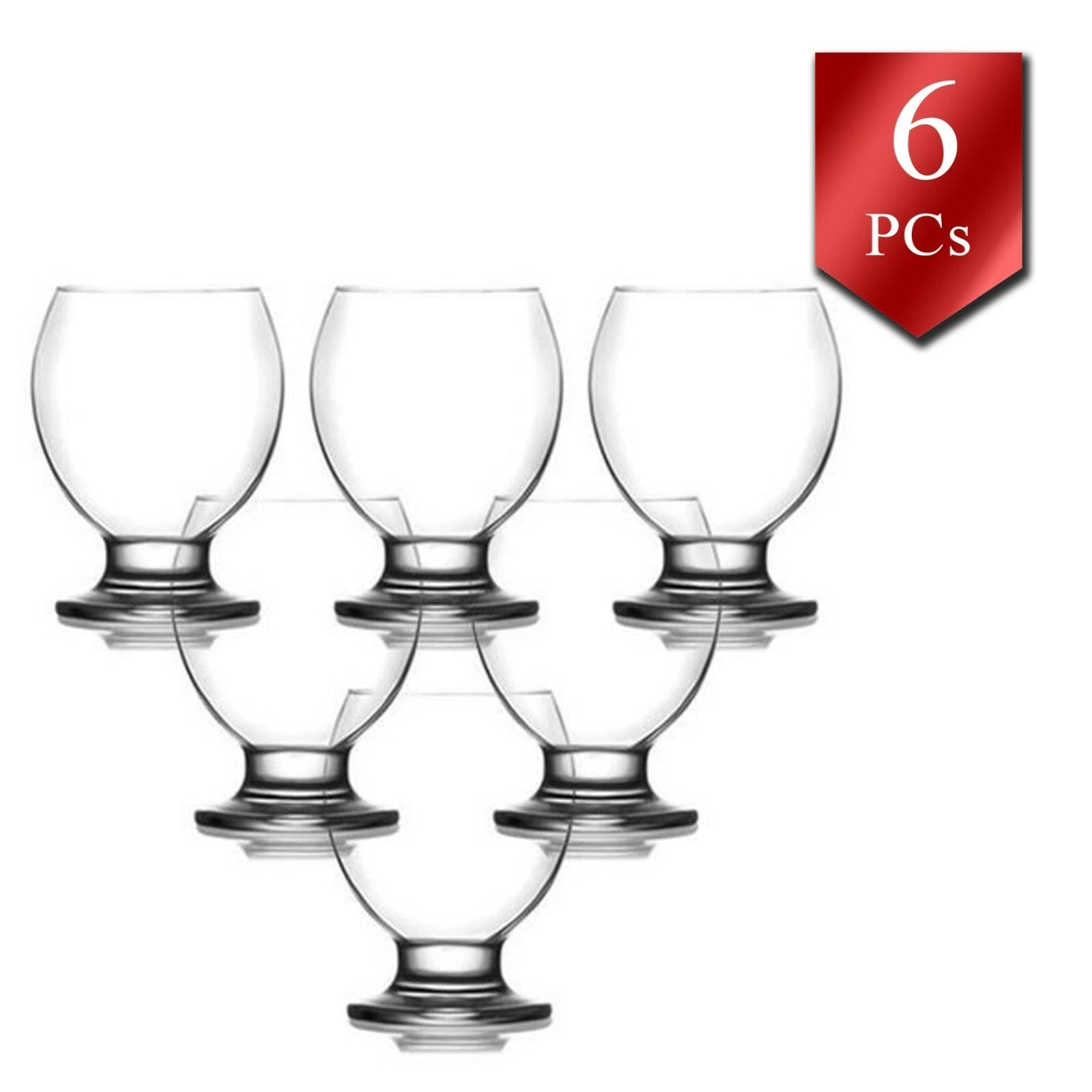 LAV Drinking Glasses Set of 6, Soft Glassware, Durable Tumbler, 9.5 oz (280 cc) | eBay