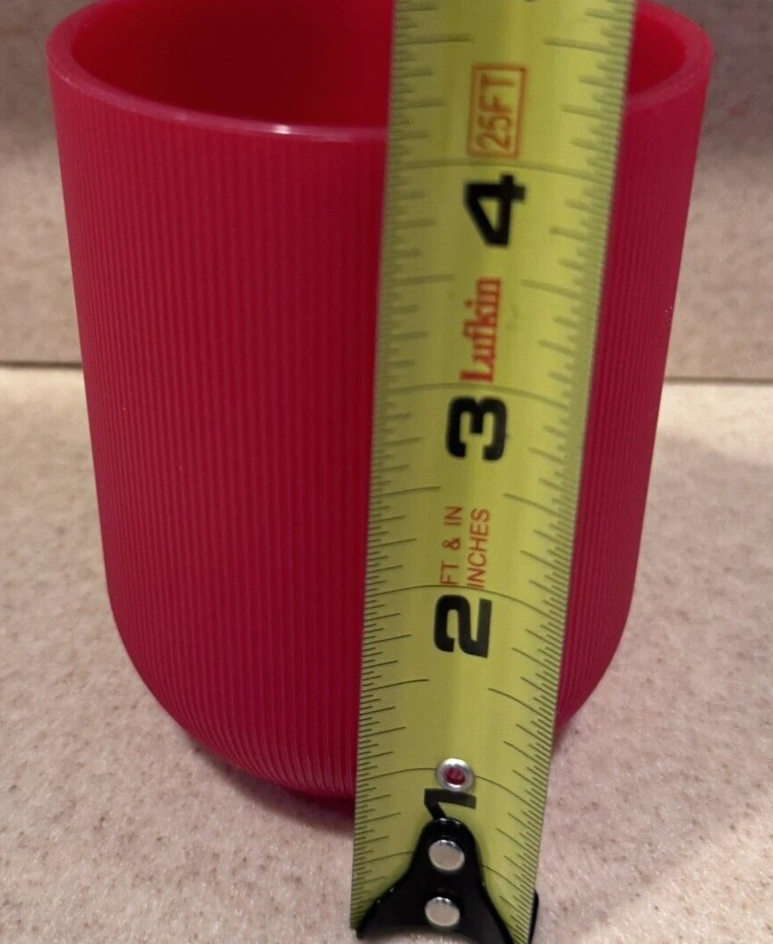 Vintage Majestic Ribbed Plastic Drinking Glass Cup Red 4" MCM 1960's set of 6 | eBay