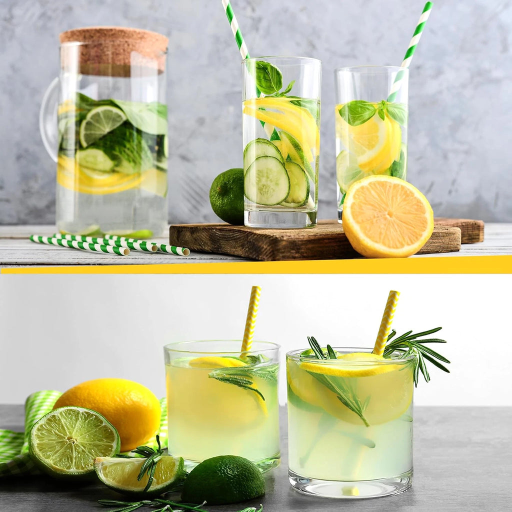 Clear Plastic Drinking Glasses - Pack of 6 (3 Each 12 Ounce & 16 Ounce Plastic G | eBay