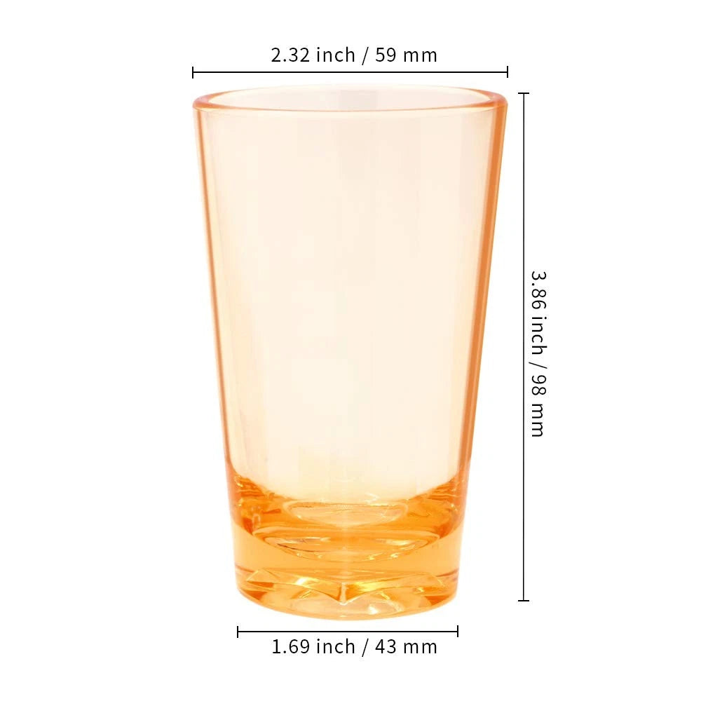Set of 6 Unbreakable 5 Oz Plastic Tumblers in 3 Colors, Drinking Glasses Cups | eBay