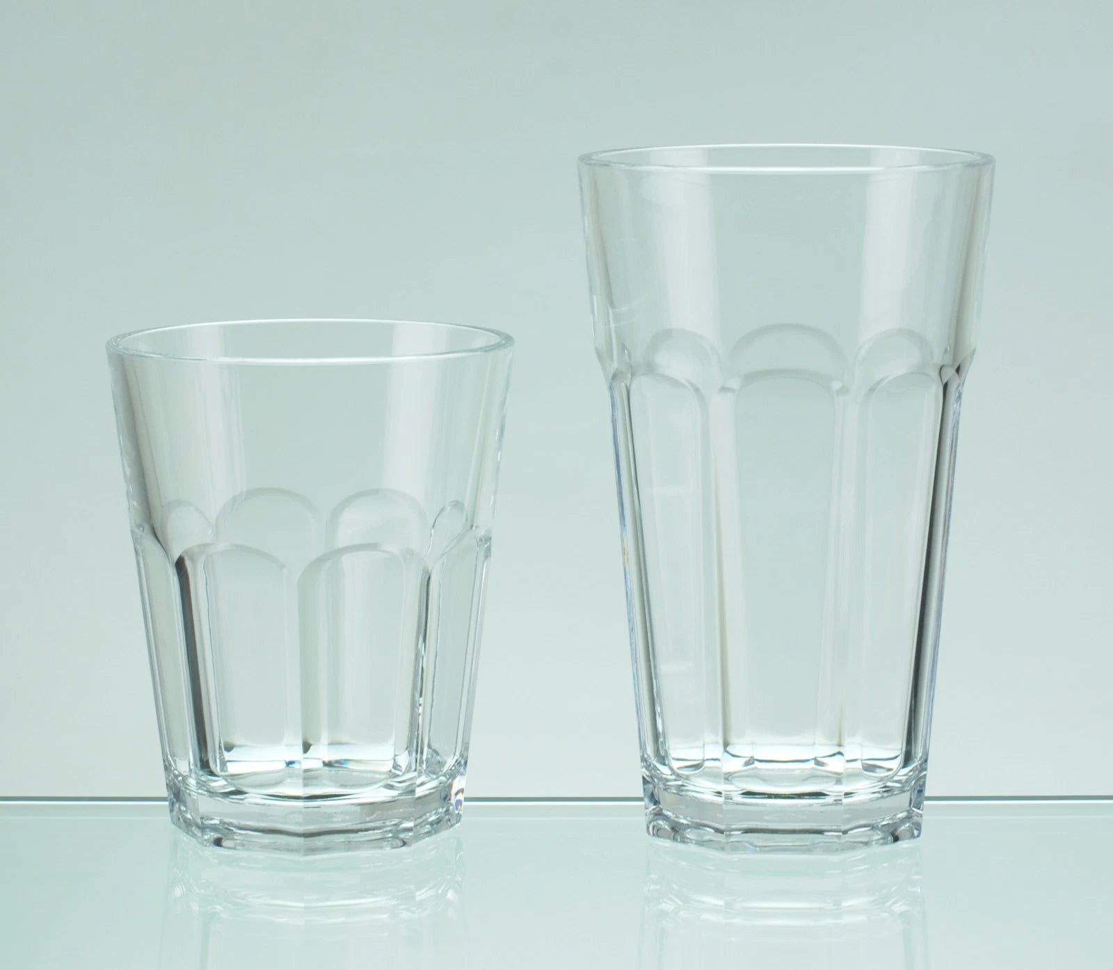 QG 12oz Clear Acrylic Plastic Drinking Rock Glass Tumbler Octangle Base Set of 6 | eBay