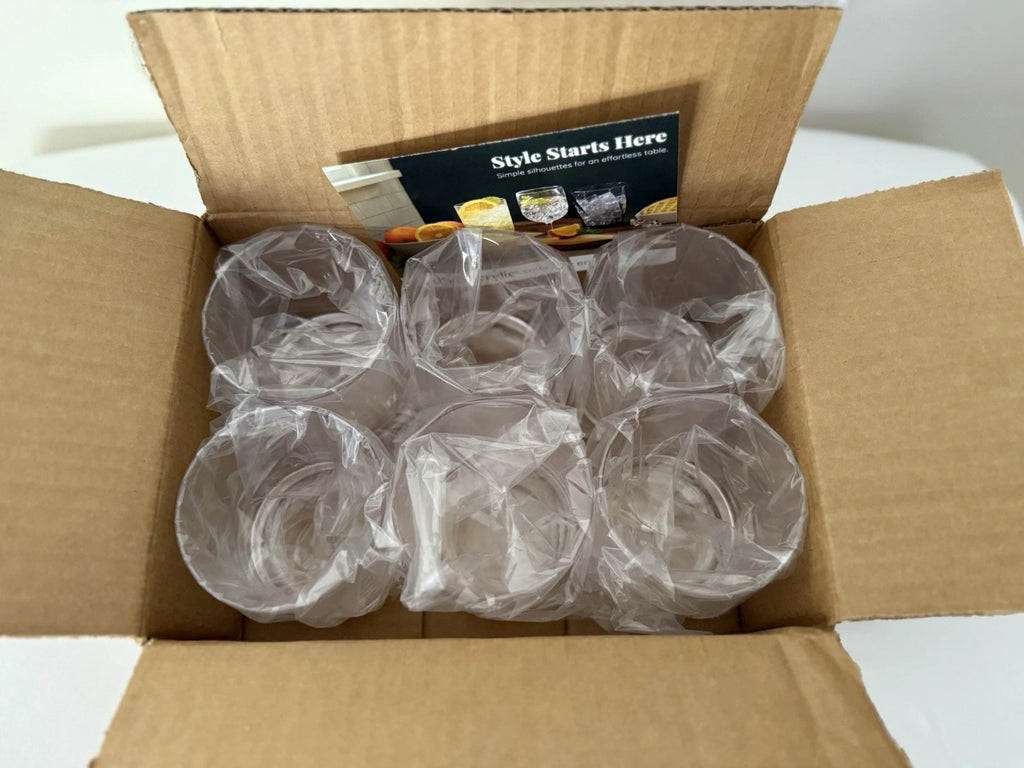 US Acrylic Classic Clear Plastic Reusable Drinking Glasses (Set of 6) 12oz Cups | eBay