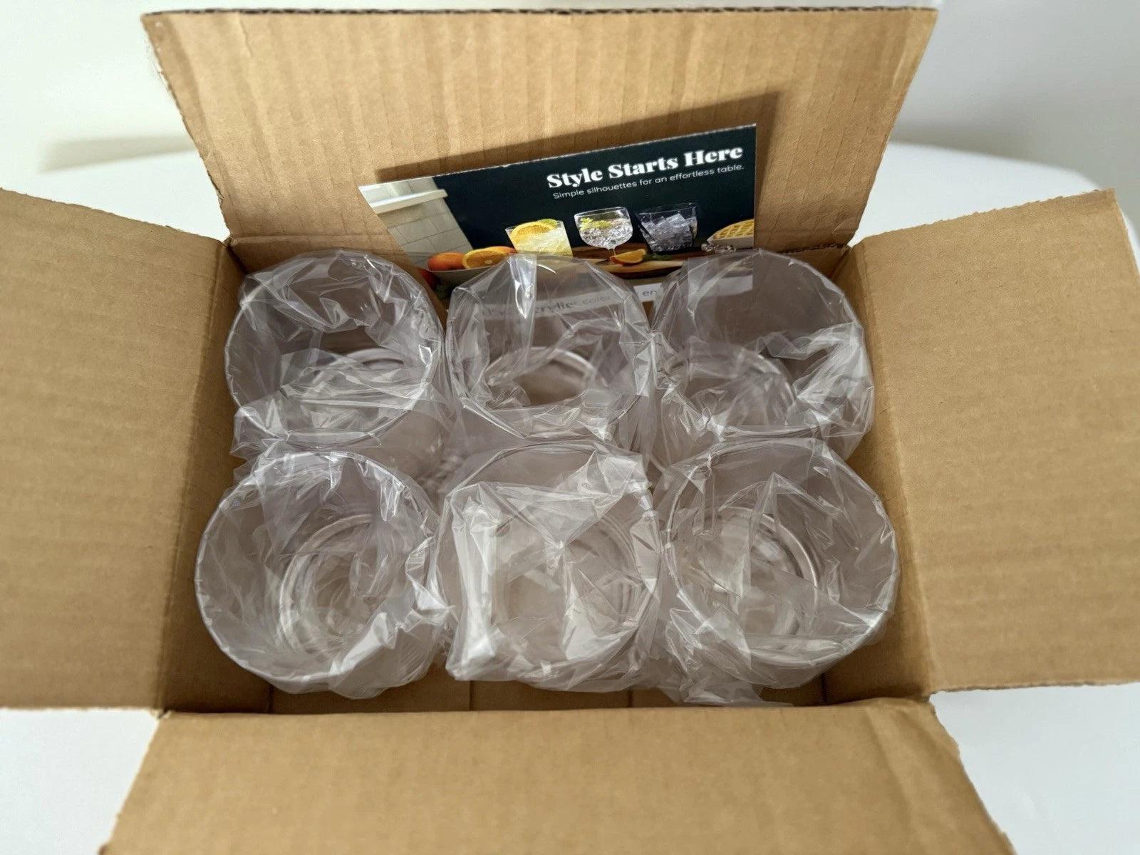 US Acrylic Classic Clear Plastic Reusable Drinking Glasses (Set of 6) 12oz Cups | eBay