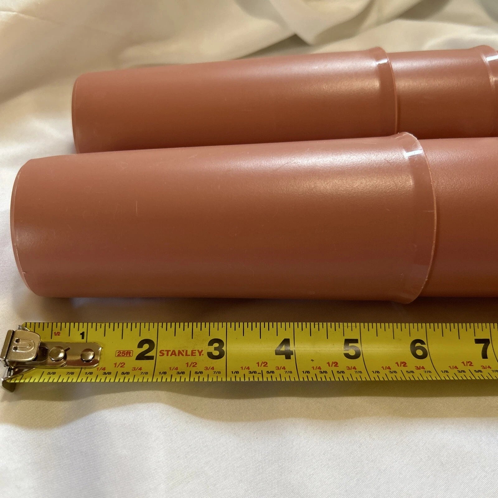 Set Of 6 Dusty Rose Drinking Glasses #115 Stackable Unbreakable USA VTG | eBay