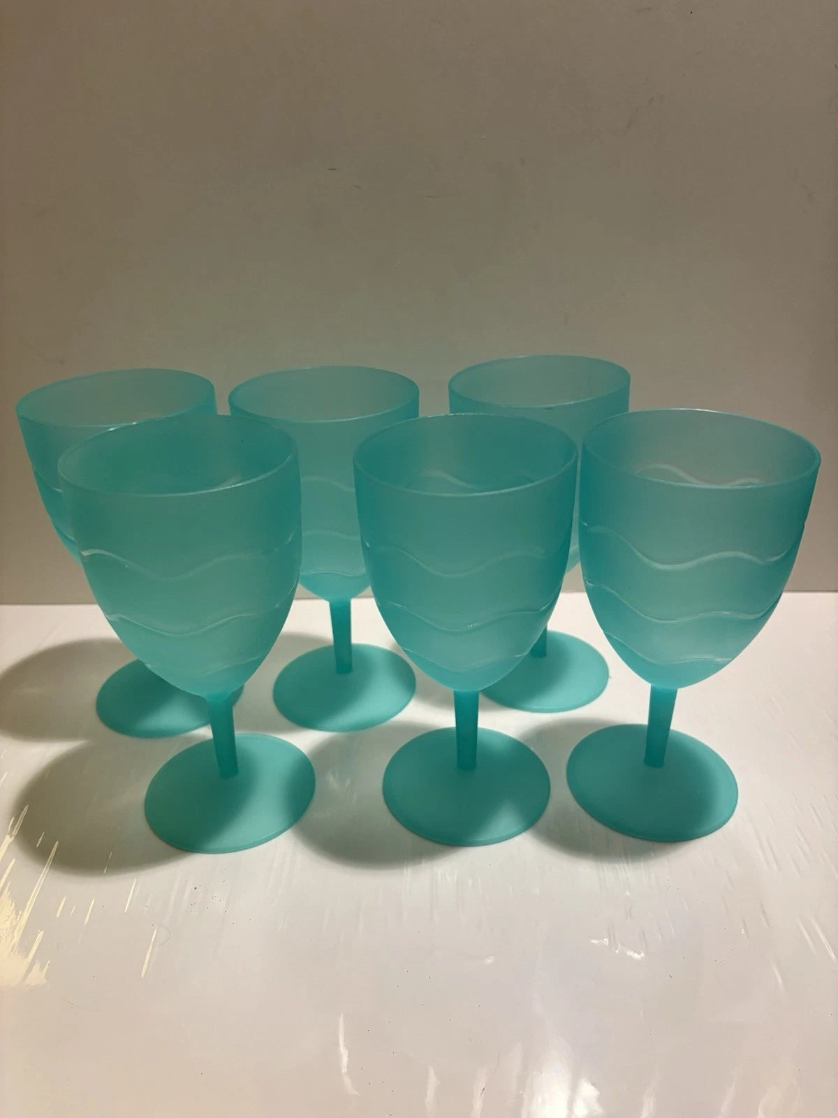 Pier 1 Imports Plastic Drinking Glasses College Dorm Set Of 6 Camping Poolside | eBay