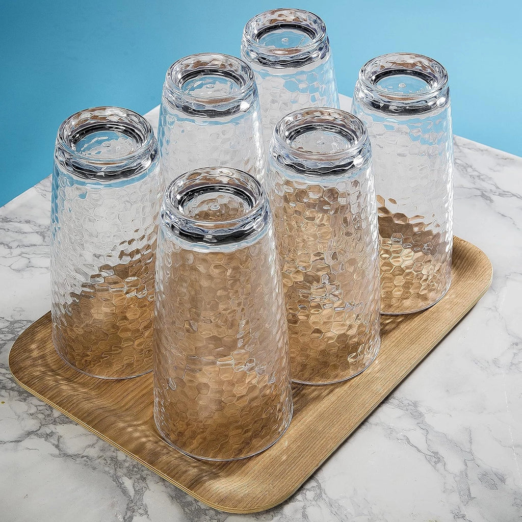 Unbreakable Plastic Tumbler Cups, Set of 6, Large Water Tumbler Set, 25 Oz Highb | eBay
