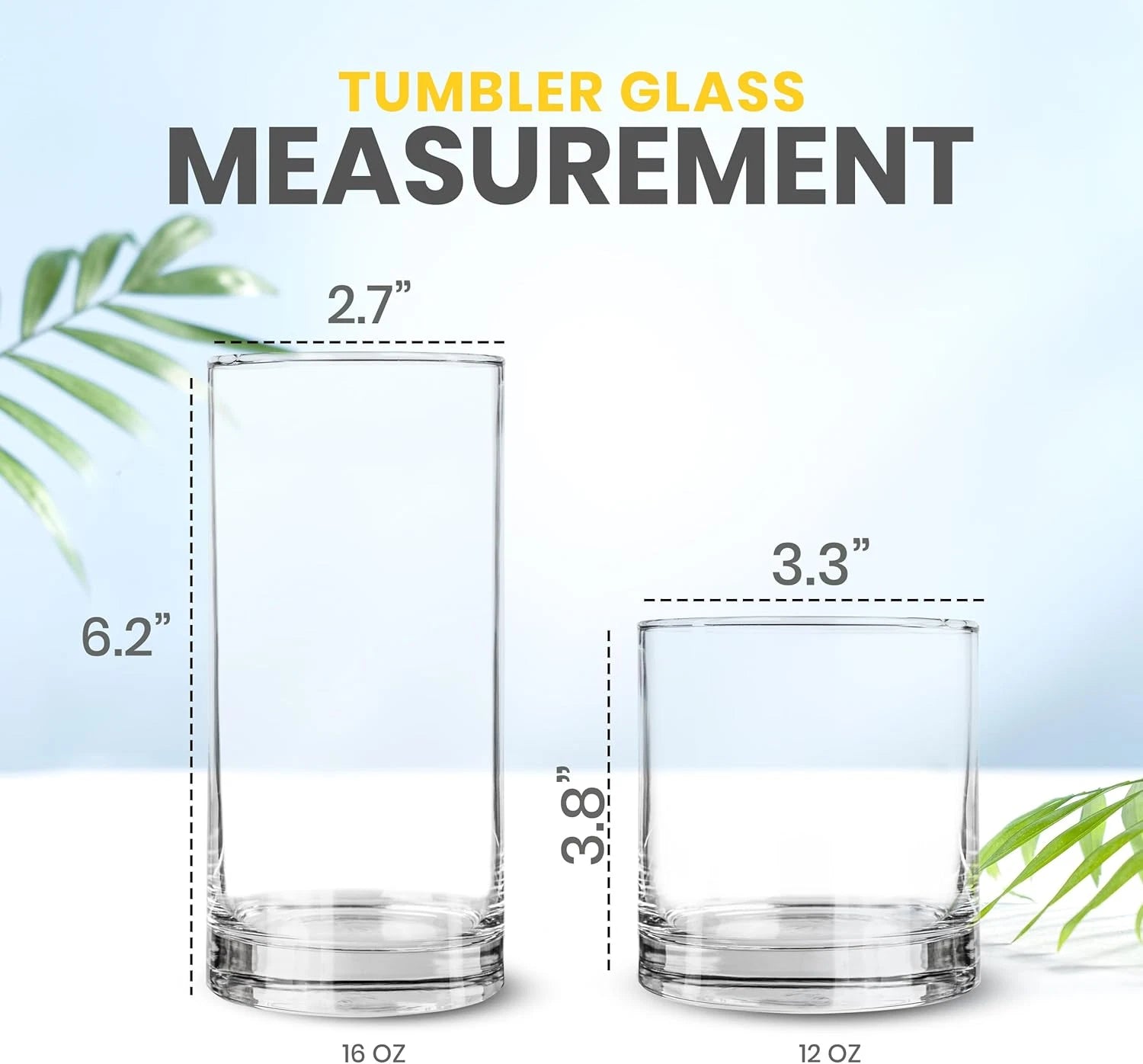 Clear Plastic Drinking Glasses - Pack of 6 (3 Each 12 Ounce & 16 Ounce Plastic G | eBay