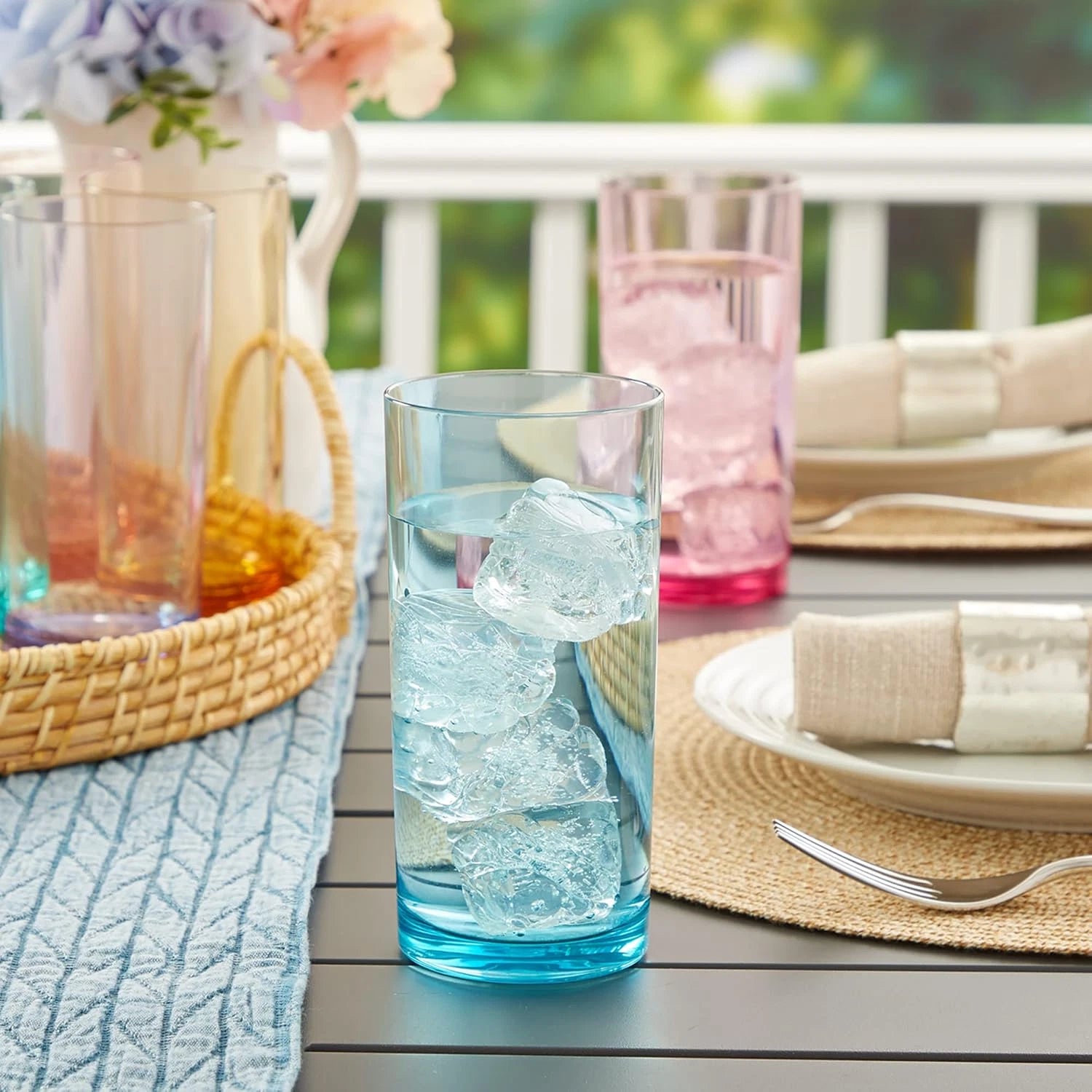 Acrylic Classic Plastic Reusable Drinking Glasses (Set of 6) 16Oz Water Cups As | eBay