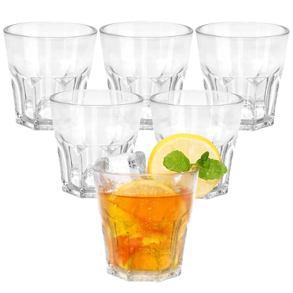 Plastic Drinking Glasses Set of 6, Unbreakable Water Tumbler, Acrylic Plastic... | eBay