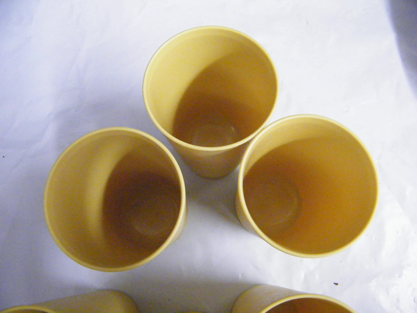 Vintage Tupperware 873 Gold Harvest 12oz Drinking Glasses Set of 6 | eBay