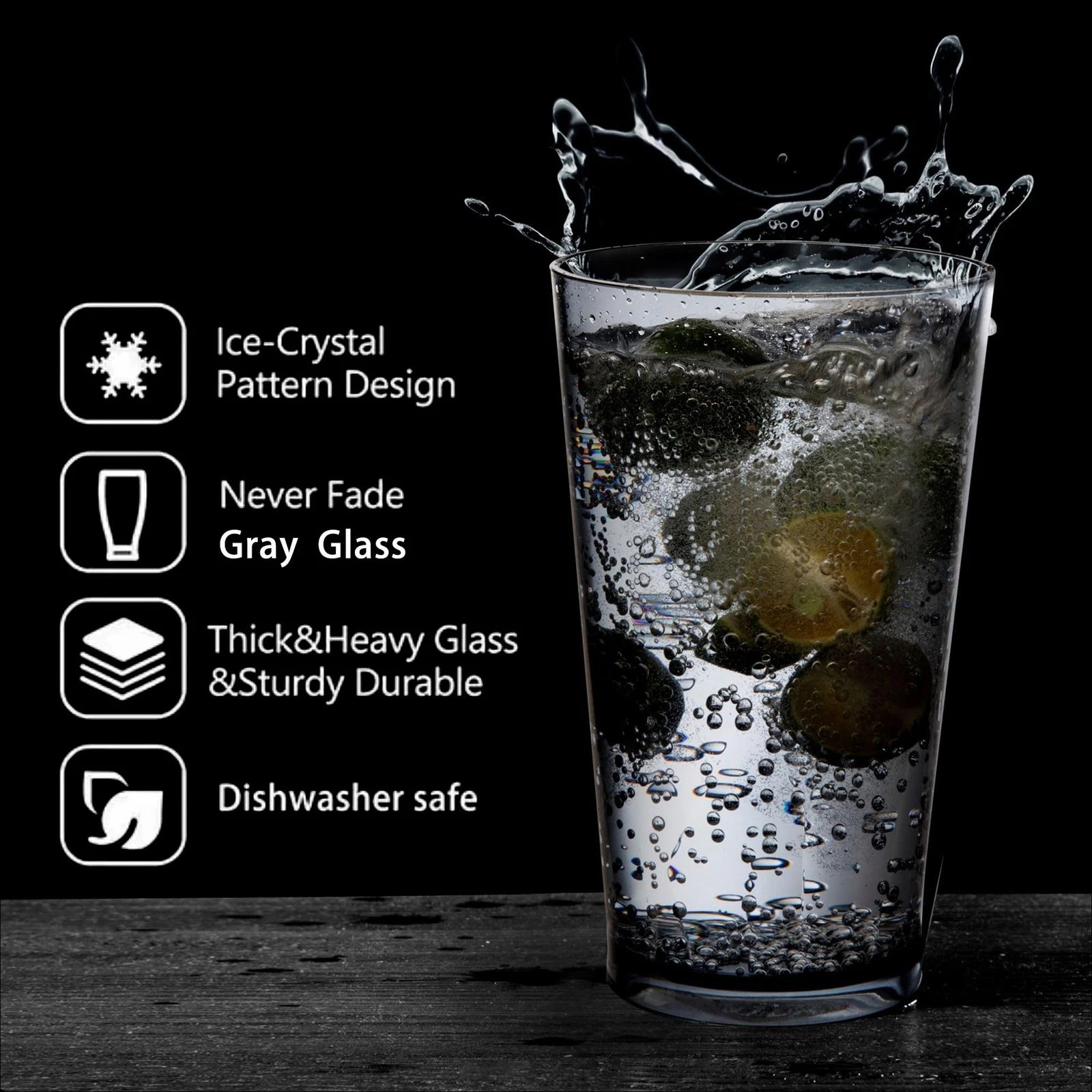Unbreakable Plastic Drinking Glasses, Set of 6, Shatterproof Drinking Cups, P... | eBay