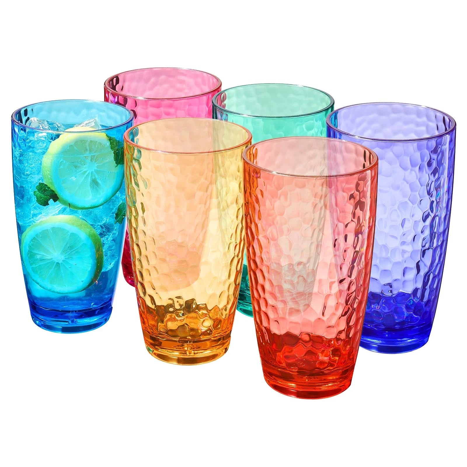 Iceberg Plastic Reusable Drinking Glasses (Set of 6) Restaurant Cups Style 19... | eBay