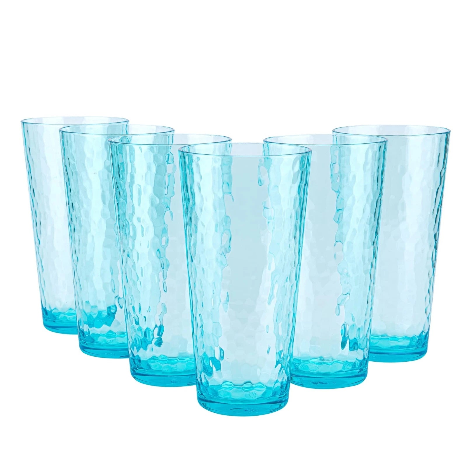 Mixed Drinkware 26-ounce Plastic Tumbler Acrylic Water Glasses, set of 6 Blue | eBay