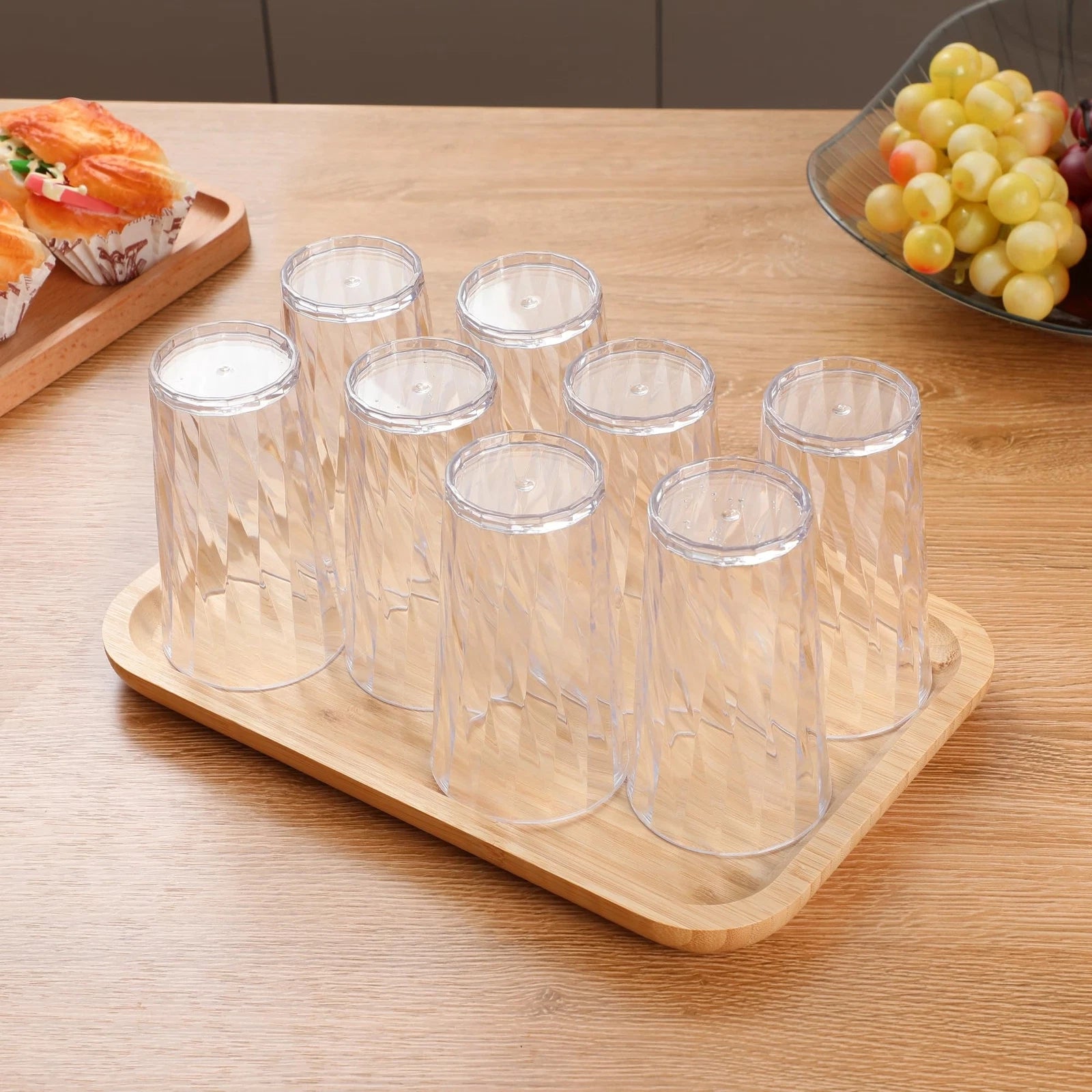 unbreakable Plastic Drinking Glasses,Set of 8, Shatterproof Drinking Cups, Pl... | eBay