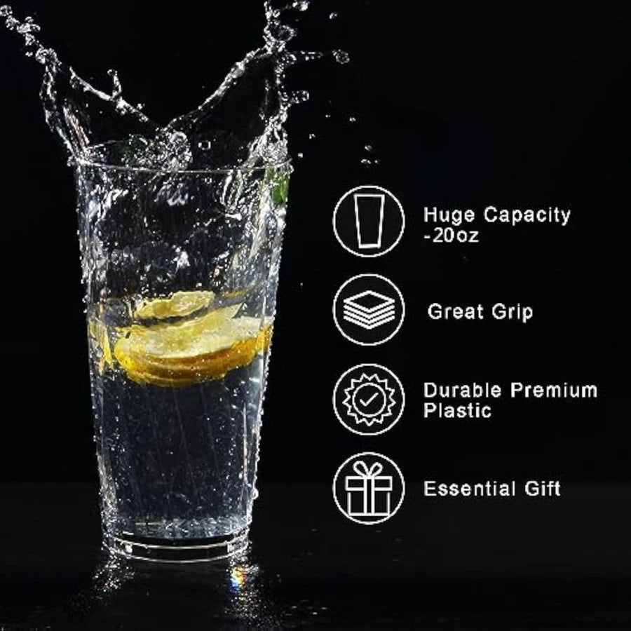 unbreakable Plastic Drinking Glasses,Set of 6, Shatterproof Drinking C | eBay