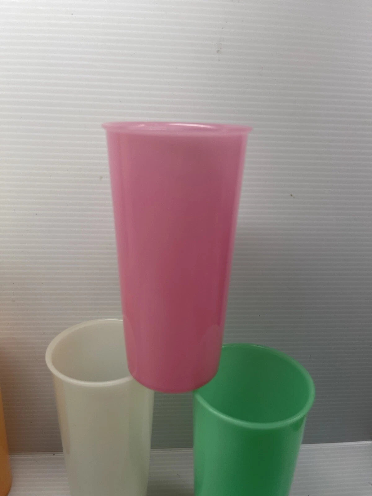Vintage Tupperware Plastic Drinking Glasses Pastel 5” Set Of 6 | eBay