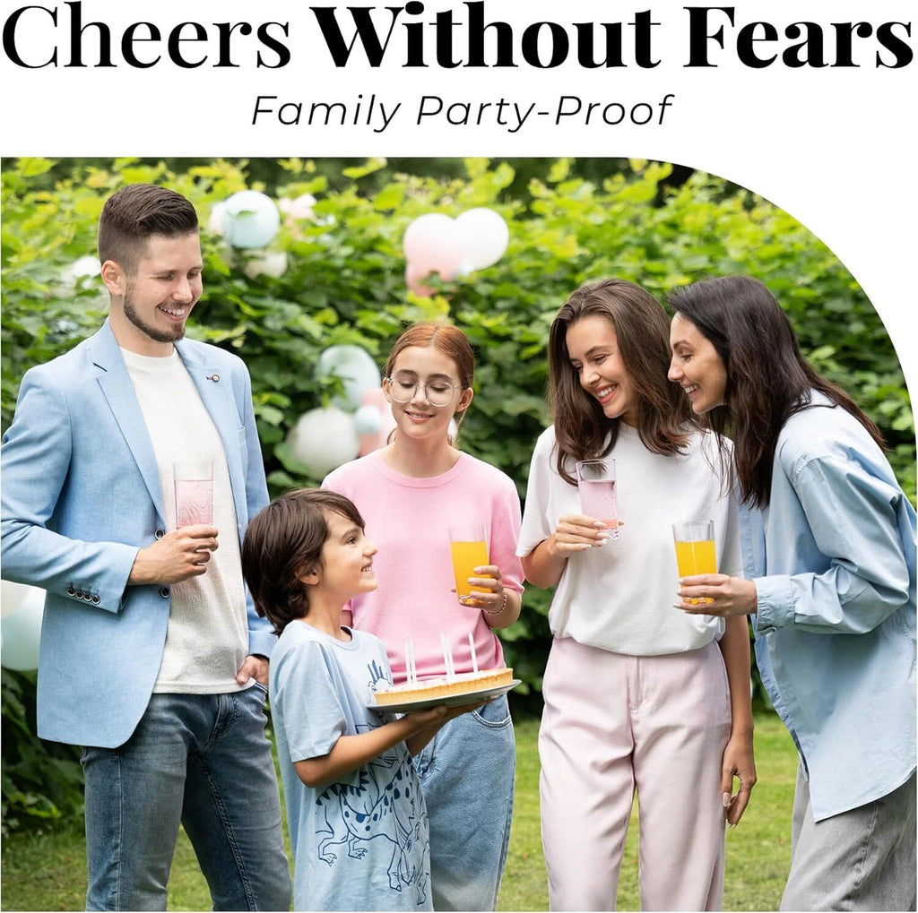 Unbreakable Plastic Water Drinking Glasses Set of 6,12oz Highball Tall Clear Cup | eBay
