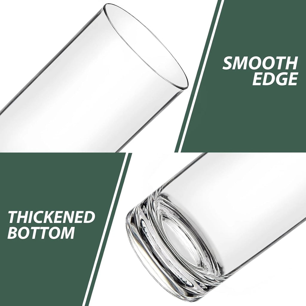 Shatterproof Plastic Drinking Glasses Set of 6, 17 Oz Clear Unbreakable Tumblers | eBay
