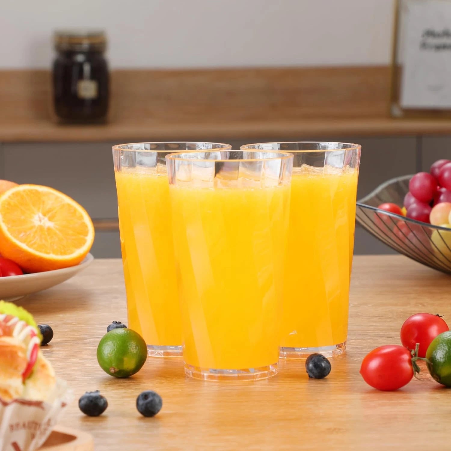 Unbreakable Plastic Drinking Glasses,Set of 8, Shatterproof Drinking Cups, Plast | eBay