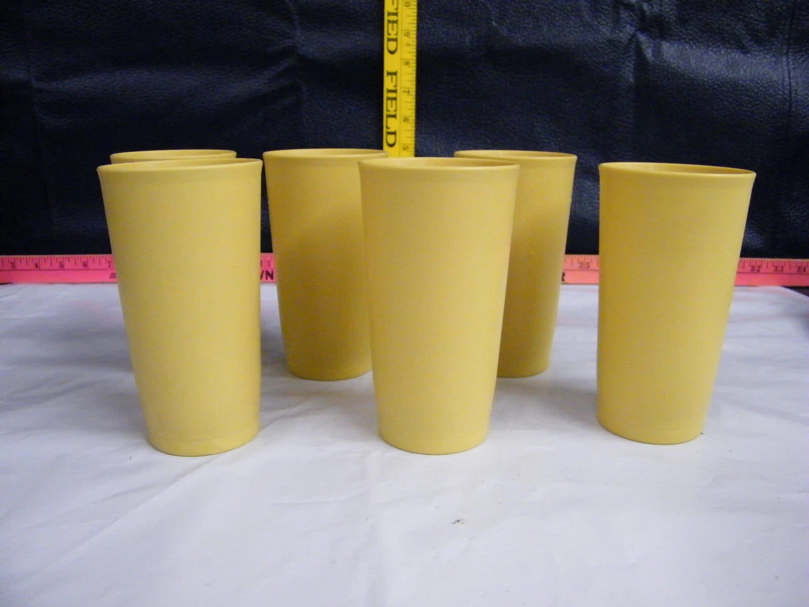 Vintage Tupperware 873 Gold Harvest 12oz Drinking Glasses Set of 6 | eBay