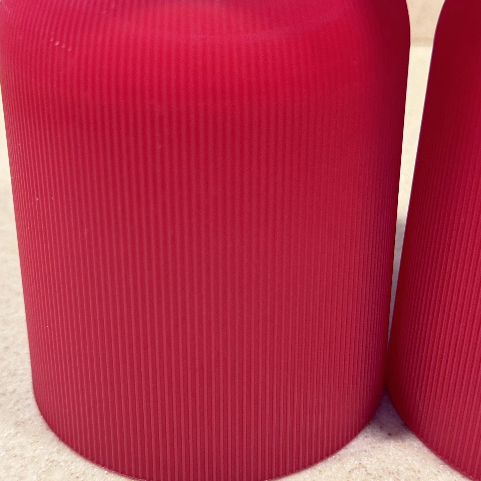 Vintage Majestic Ribbed Plastic Drinking Glass Cup Red 4" MCM 1960's set of 6 | eBay