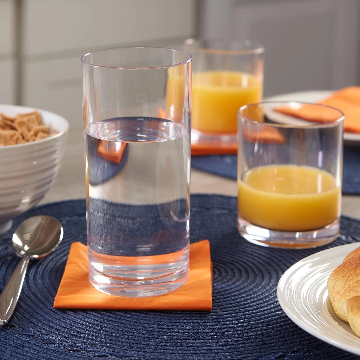 US Acrylic Classic Clear Plastic Reusable Drinking Glasses (Set of 8) 12oz Ro... 80844003023| eBay