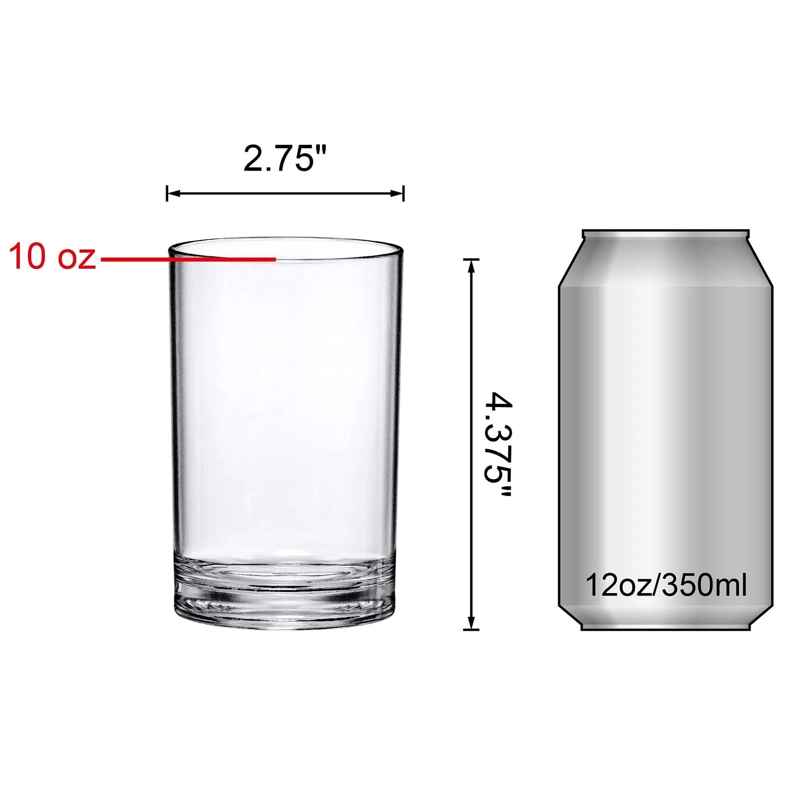- Probity - 10-Ounce Plastic Tumblers (Set of 6), Drinking Glasses, Reusable ... | eBay