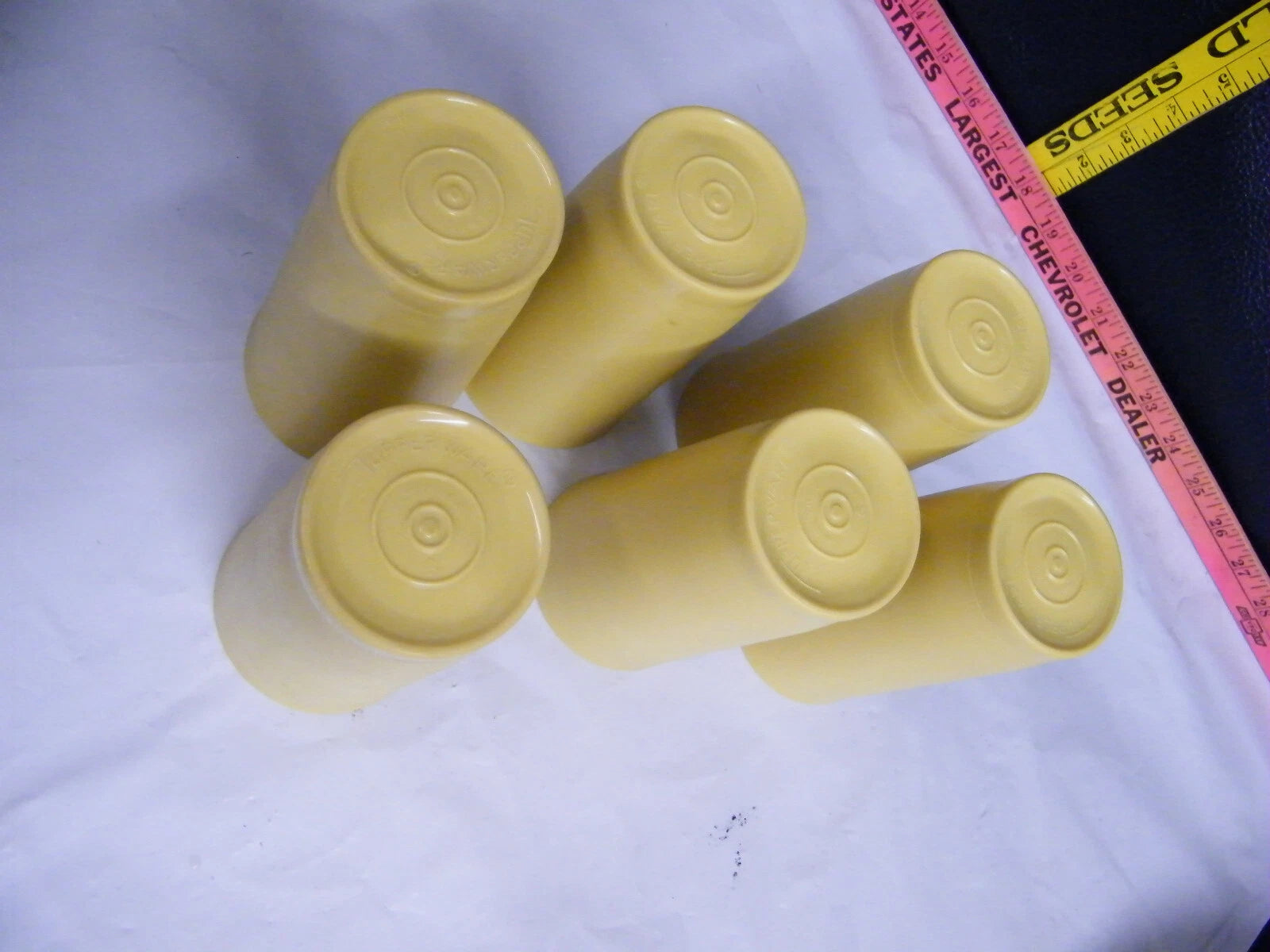 Vintage Tupperware 873 Gold Harvest 12oz Drinking Glasses Set of 6 | eBay